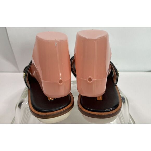 Louise et Cie Adalla Sandals Black Cow Hair Fur Size 9 B Slip On Rubber Soles - Picture 4 of 14